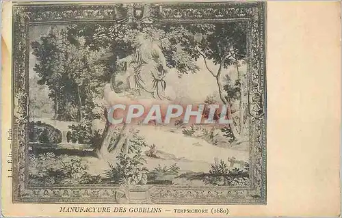 Cartes postales Manufacture des gobelins terpsichore (1680)
