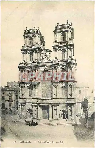 Cartes postales 49 rennes la cathedrale