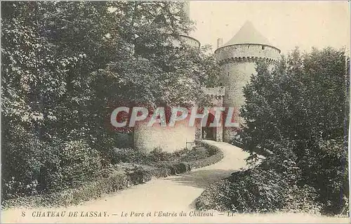 Cartes postales 8 chateau de lassay le parc et l entree du chateau