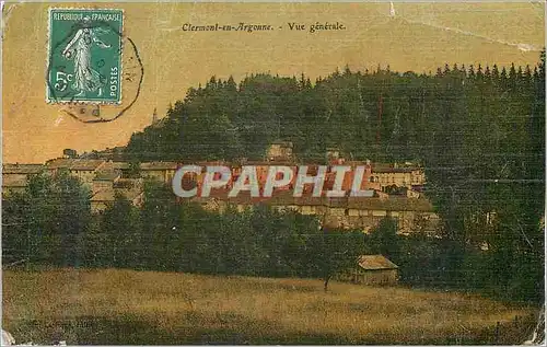 Cartes postales Clermont en argonne vue generale