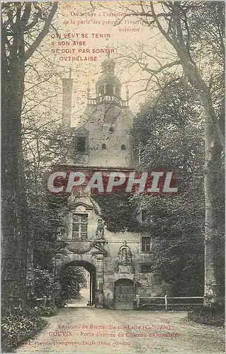 Cartes postales Gouvix porte d entree de chateau