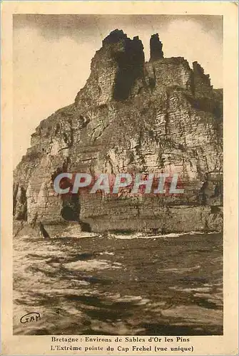 Cartes postales Bretagne environs de sables d or les pins l extreme pointe du cap frehel (vue unique)