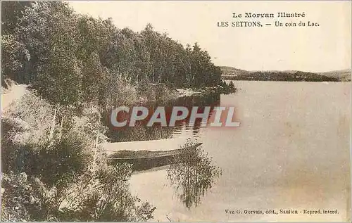 Cartes postales Le morvan illustre les settons un coin du lac