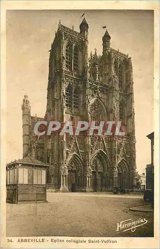Cartes postales 34 abbeville eglise collegiale saint vulfran