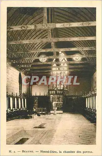Cartes postales H 4 beaune hostel dieu la chambre des povres