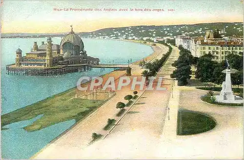 Cartes postales Nice la promenade des anglais avec la baie des anges