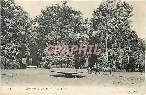Cartes postales 35 environs de chantilly la table