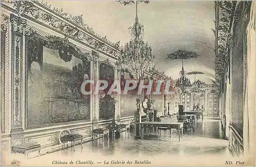 Cartes postales 90 chateau de chantilly la galerie des batailles
