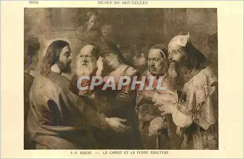 Ansichtskarte AK P p rubens le christ et la femme adultere