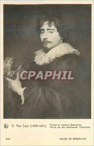 Cartes postales A van dyck (1599 1641) portrait du sculpteur duquesnop musee de bruxelles