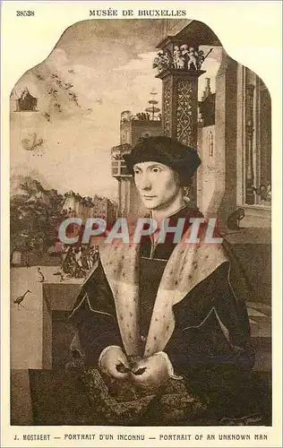 Cartes postales 38538 musee de bruxelles mostaert portrait d un inconnu