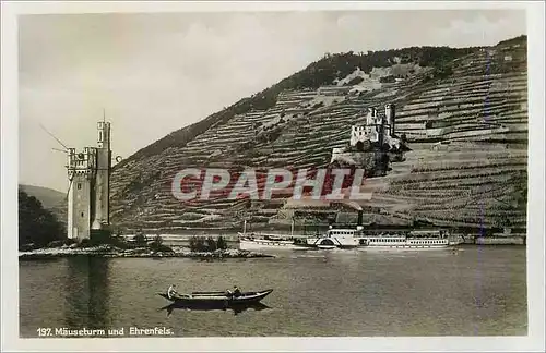 Ansichtskarte AK 197 mauseturm und ehrenfels