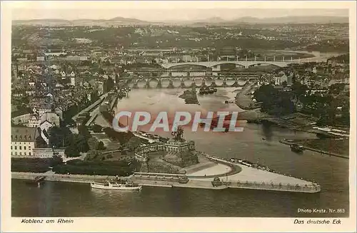 Moderne Karte Koblenz am rhein