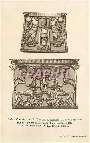 Cartes postales Cairo museum n 28 Egypte Egypt
