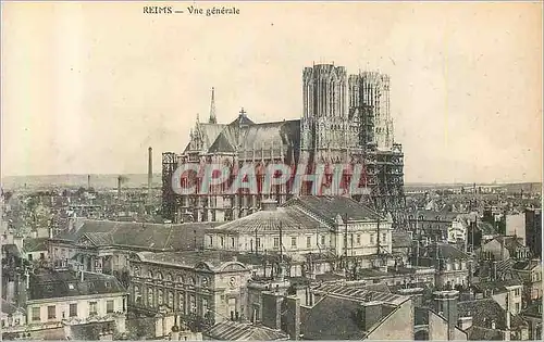 Cartes postales Reims vue generale
