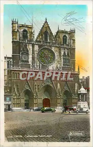 Cartes postales moderne 408 lyon cathedrale saint jean