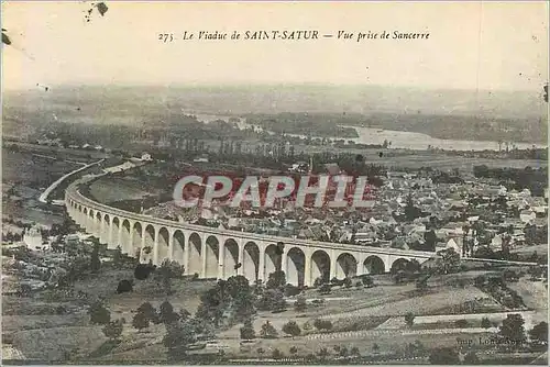 Cartes postales 275 le viaduc de saint satur vue prise de sancerre