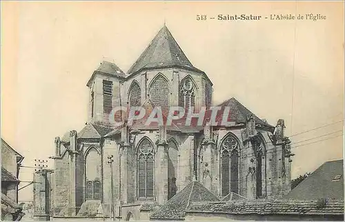 Cartes postales 543 saint satur l abside de l eglise