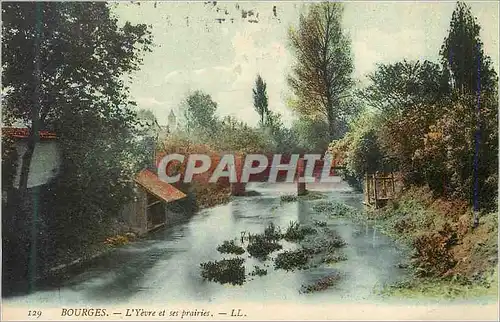 Cartes postales 129 bourges l yevre et ses prairies