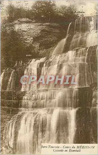 Cartes postales Jura touriste cours du herisson cascade en eventail
