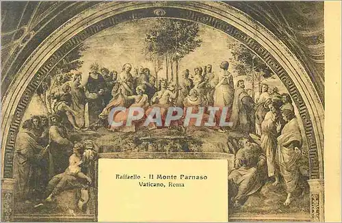 Cartes postales Raffaelo ii monte parnaso vaticano roma