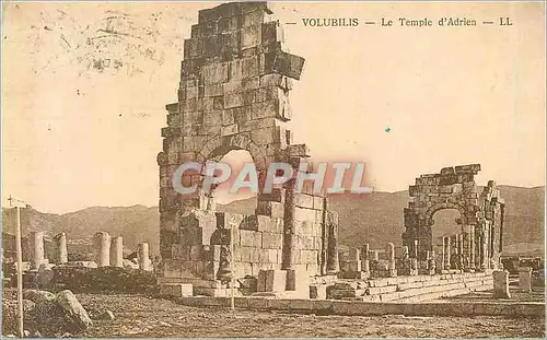 Cartes postales 4 volubilis le temple d adrien