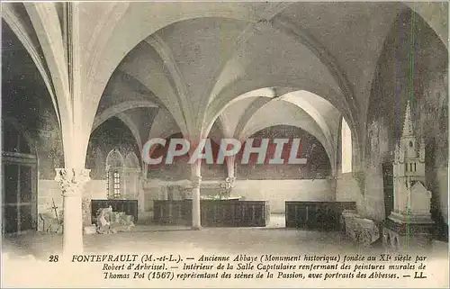 Cartes postales 28 fontevrault (m et l) ancienne abbaye (monument historique)