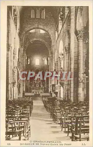 Ansichtskarte AK 68 clermont ferrand interieure de notre dame du port