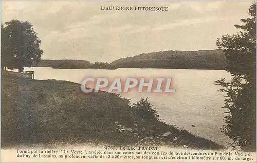 Cartes postales L auvergne pittoresque 4765 le lac d aydat