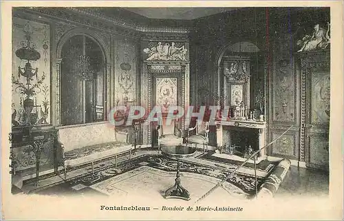 Cartes postales Fontainebleau boudoir de marie antoinette
