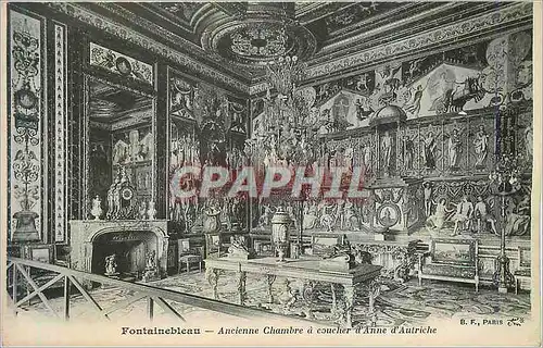 Cartes postales Fontainebleau ancienne chambre a coucher d anne d autriche