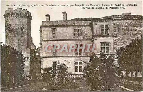 Cartes postales Bourdeille (dordogne) chateau renaissance construit par jacquette de montbron