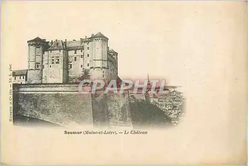 Ansichtskarte AK Saumur (maine et loire) le ch�teau (carte 1900)