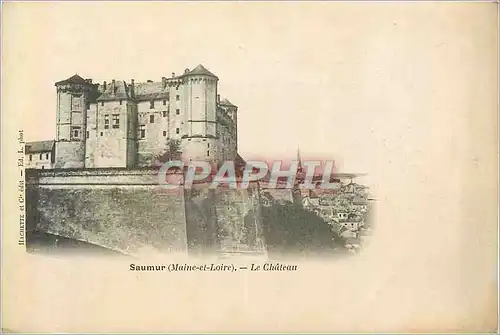 Cartes postales Saumur (maine et loire) le ch�teau (carte 1900)