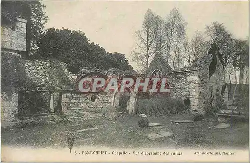 Cartes postales 6 pont christ chapelle vue d ensemble des ruines