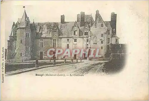 Cartes postales Bauge (maine et loire) le ch�teau (carte 1900)