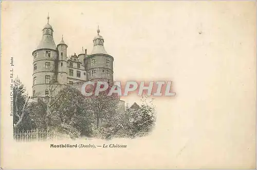 Cartes postales Montbeliard (doubs) le ch�teau (carte 1900)
