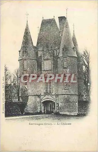 Cartes postales Carrouges (orne) le ch�teau (carte 1900)