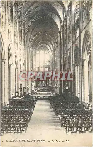 Cartes postales L abbaye de saint denis la nef