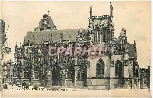 Ansichtskarte AK 2 louviers l eglise notre dame