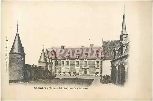 Cartes postales Chambray (indre et loire) le ch�teau (carte 1900)