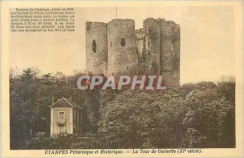 Ansichtskarte AK Etampes pittoresque et historique la tour de guinette (xi siecle)