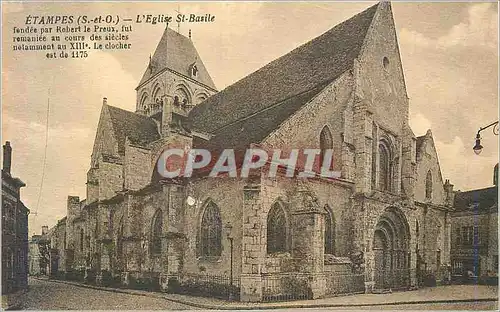 Cartes postales Etampes (s et o) l eglise st basile