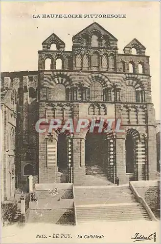 Cartes postales La haute loire pittoresque 8012 le puy la cathedrale