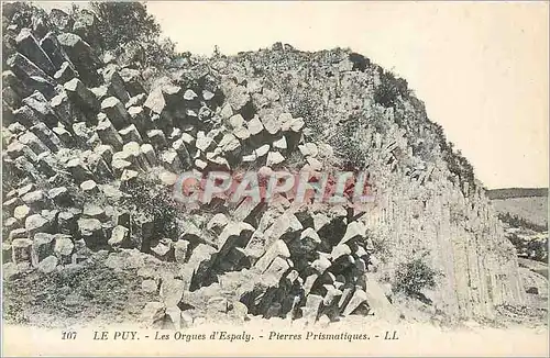 Cartes postales 107 le puy les orgues d espaly pierres prismatiques