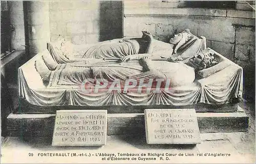 Ansichtskarte AK 29 fontevrault (m et l) l abbaye tombeaux de richard coeur de lion roi d angleterre et d eleonor