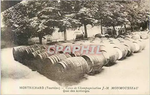 Cartes postales Montrichard (touraine) caves de champagnisation j m monmousseau quai des arrivages