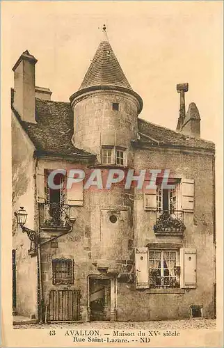 Ansichtskarte AK 43 avallon maison du xv siecle rue saint lazare