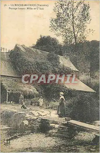 Cartes postales 38 la roche maurice (finistere) paysage breton milin ar chan