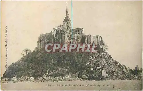 Ansichtskarte AK 1429 le mont saint michel (cote nord)